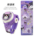 Kuromi [360° rotating flip cover + time + projection] comes with battery