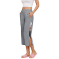 cross-border women's post-fracture recovery care pants - easy on/off, fully opened sides, 7/8 length leggings