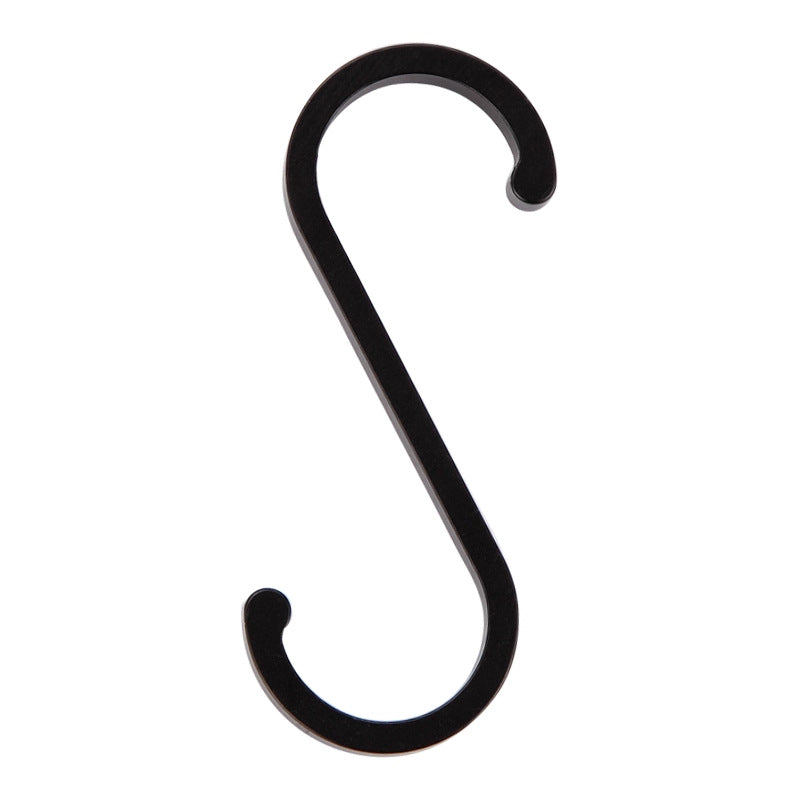 Space aluminum solid s-shaped hook kitchen utensil hook kitchen storage rack small hook accessories movable s-shaped single hook pendant