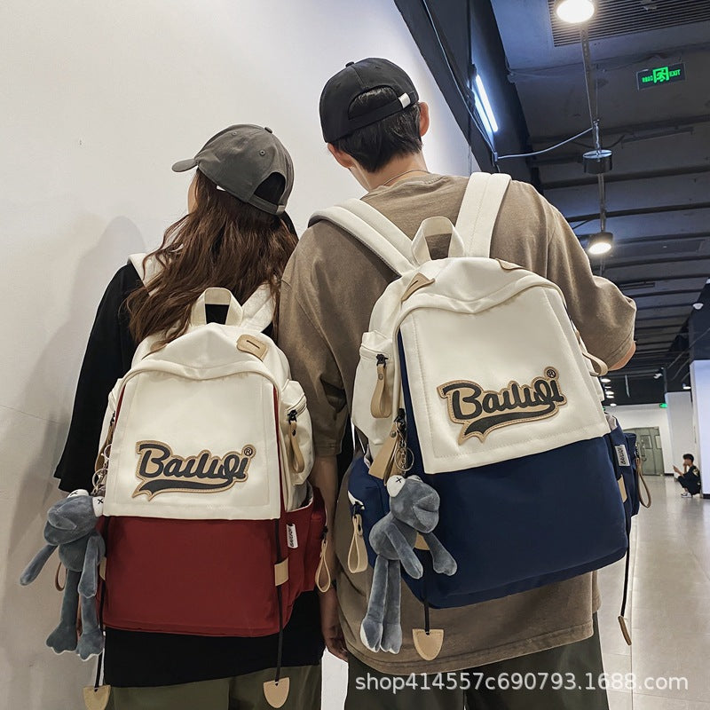 Women's backpack 2024 new casual college student backpack high school junior high school student men's schoolbag large capacity travel bag