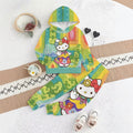 Kids' hoodie set, cross-border hot-selling cartoon animal print girls' fashion hooded sweatshirt and sweatpants set