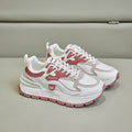 Women's plus size leather sneakers for cross-border e-commerce: new korean style, versatile, flat, non-slip, fashionable casual running shoes
