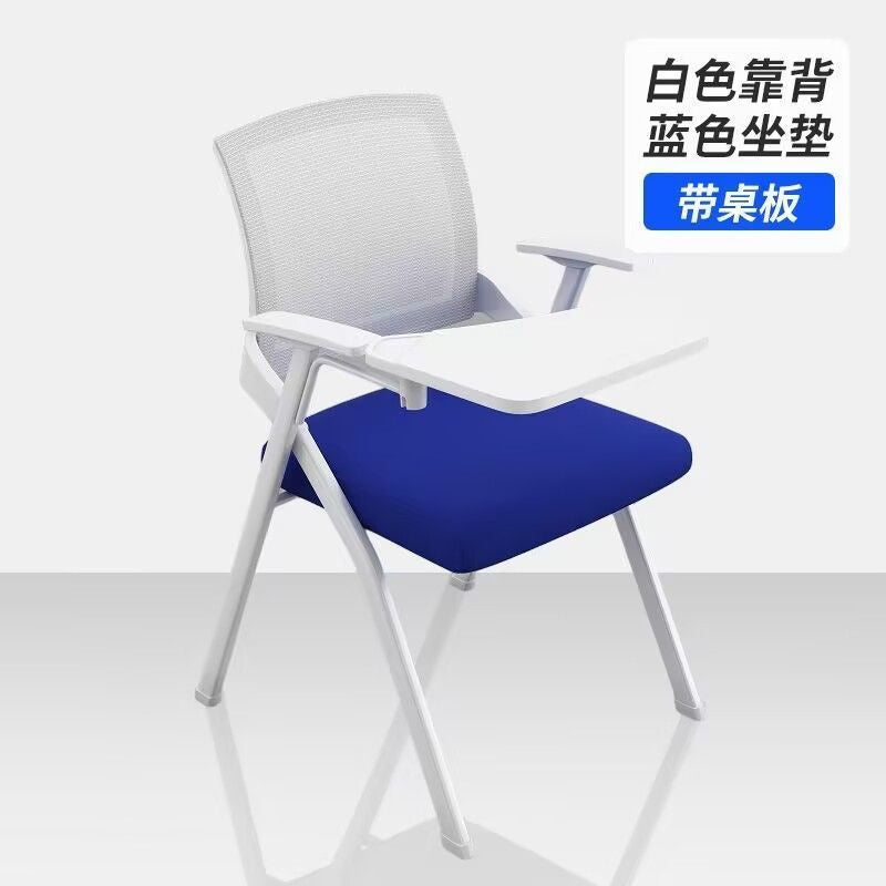 Training folding chair backrest with table board conference room training table and chair all-in-one stool foldable office chair training chair