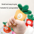 baby's tear-proof tissue box, paper pull-out, radish toy, two-in-one infant early education and soothing toy