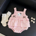 Newborn baby triangle romper - princess style - baby girl's camisole bodysuit - lightweight one-piece outfit for summer