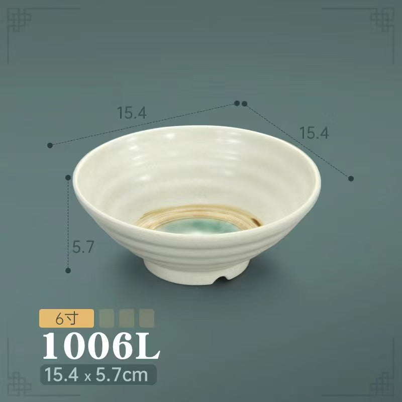 Melamine hot pot side dish plate beef plate imitation porcelain sushi plate korean style barbecue dish plate palace style hotel bowl and dish suit