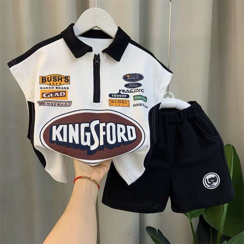 Boys' short-sleeve outfit set - new  summer collection: trendy, cool, and stylish kids' clothing for boys