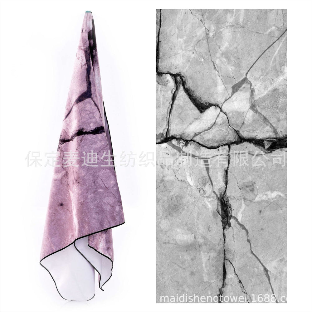 Factory wholesale full-page printed sand-free beach towel, soft, absorbent, quick-drying, mesh bag packaging, advertising cheerleading bath towel