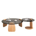 Tempered glass coffee table living room home round combination nordic popular style light luxury italian minimalist tea table small apartment