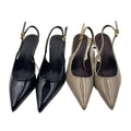 Za spanish style gray pointed toe mid-heeled flatsnew arrivalflatscasualcut out back strap back hollow flats women