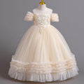 Ready-to-ship new girls' flower girl princess dress, tutu wedding dress, children's formal gown, piano recital dress, kids' dress