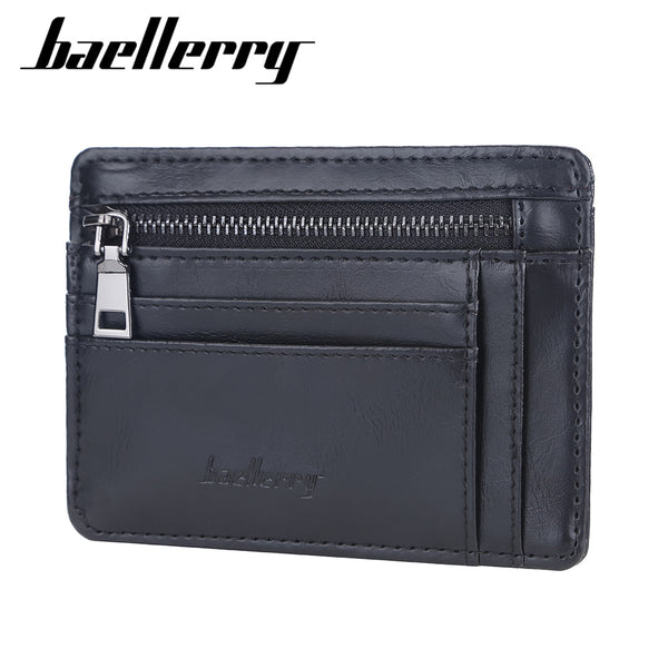 Baellerry new men's card bag multi-card position thin durable PU change bag card bag convenient card holder card holder