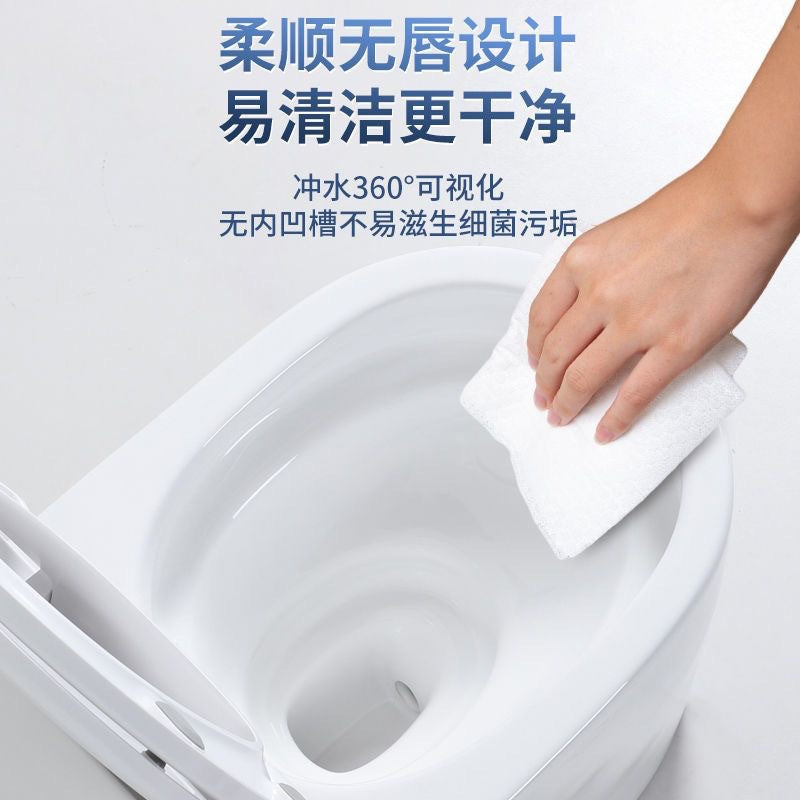 For home toilet deodorizing filter silent ceramic toilet siphon single hole sewage anti-splash water anti-freeze crack bathroom toilet