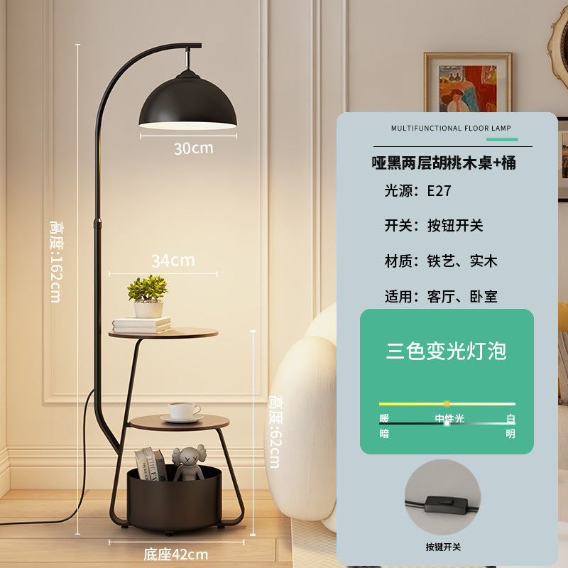 Floor lamp 2025new arrival cream style living room fishing lamp sofa side table all-in-one bedroom floor lamp table lamp