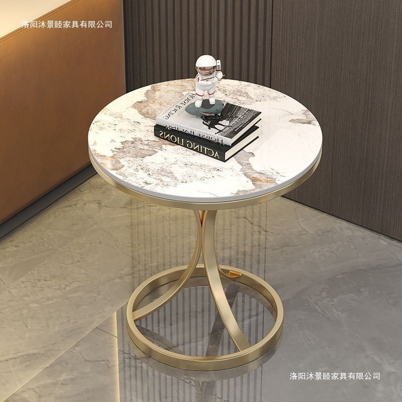 Accessible luxury sofa side table small coffee table slate small table living room bedside table popularcasual balcony tea small round table