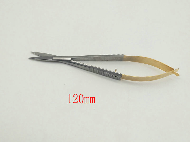 Small scissors for double eyelid scissors, gold handle removal, cut open corners of the eyes, beauty, fine scissors, straight head tissue scissors, gum scissors