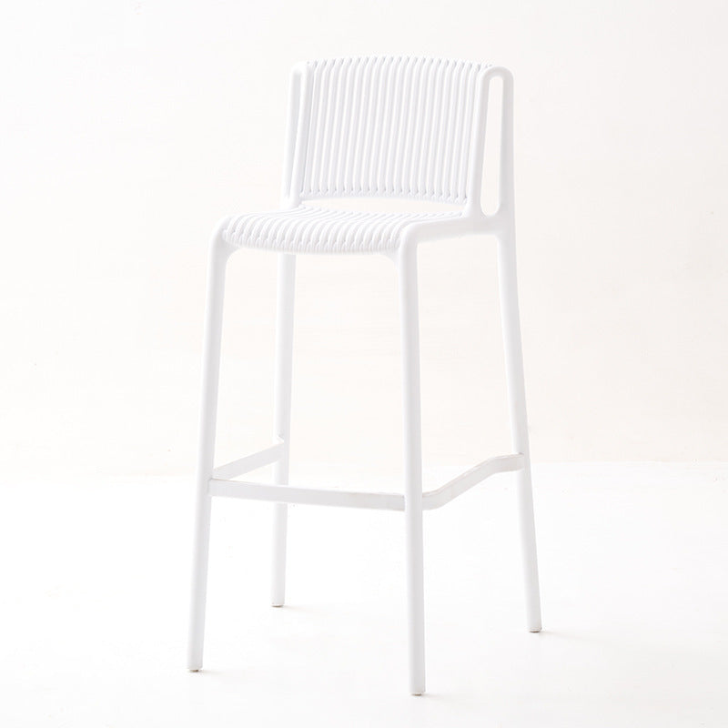 Scandinaviancasual bar chair accessible luxury plastic bar chair stackable high stool popular bar stool outdoor back chair
