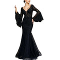 new spring/summer cross-border fashion evening gown - elegant, sexy, slim-fit mermaid long prom dress
