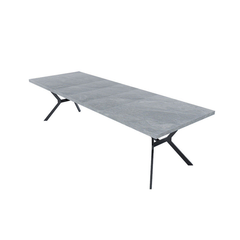 Factory direct wholesale customizable nordic light luxury dining table modern minimalist home stretchable small apartment living room table