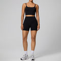 European and american new pocket yoga outfit women's set high waist shaping stretch fitness set quick-dry breathable activewear