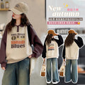 Girls' sweatshirt  new kids' spring/autumn fashionable polo collar top, loose casual children's clothing top for mid-to-large children