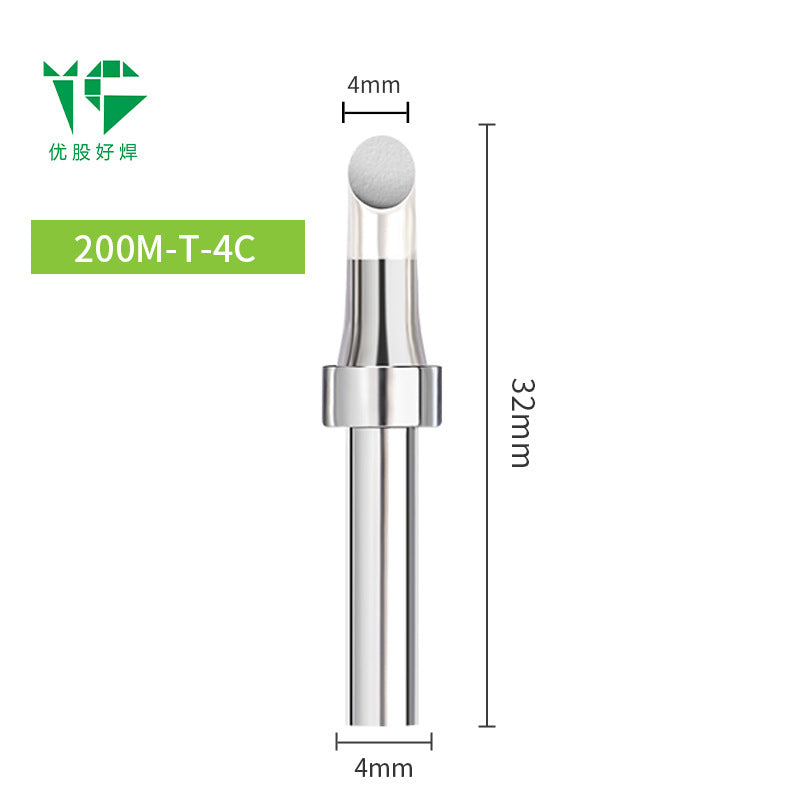 203H electric soldering iron head 90W high frequency welding table 200 Luo iron head pointed nozzle horseshoe nozzle knife head welding table universal ferrochrome head