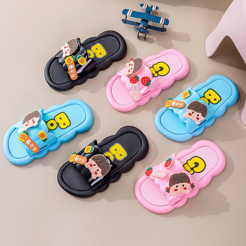 2023 new children's slippers - summer trendy cartoon slides for kids, perfect for indoor and outdoor wear