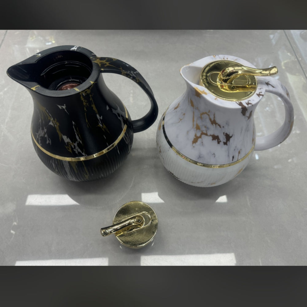 luxury style wholesale european coffee pot for home commercial thermos kettle 1000ml wood grain ls059 hot sale 8