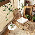 Rattan rocking chair recliner adult for home casual chair rattan chair sofa chair nap chair sedentary comfortable lazy rocking chair