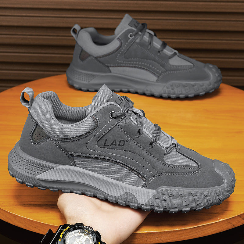 Spring casual shoes men's fashion work shoes breathable sneakers hiking trendy men's shoes sports outdoor construction site