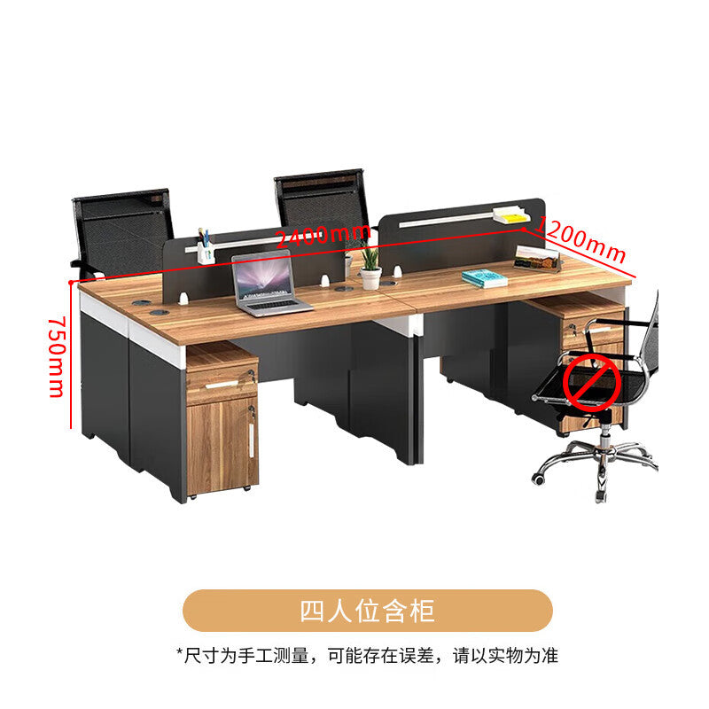Saint li office desk and chair set - partitioned workstation for employees