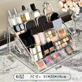 Acrylic ladder display stand blind box storage rack bar storage multi-layer transparent display stand cosmetics storage rack