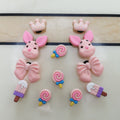 Diy accessories sweating dog cinnamon dog clog shoe flower ornaments shoe buckle cute cartoon detachable shoe flower buckle wholesale