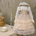 Girls' dresses: new autumn  collection - elegant sequin birthday dress for little girls, super fairy tutu princess dress for kids