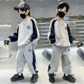 Boys' spring  new collection: stylish korean-inspired two-piece outfit for older boys - cool, trendy, and fashionable spring/autumn look