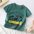 Kids' short-sleeve pure cotton summer new arrivals : boys' t-shirts, baby cartoon girls' short-sleeve korean style tops, children's clothing