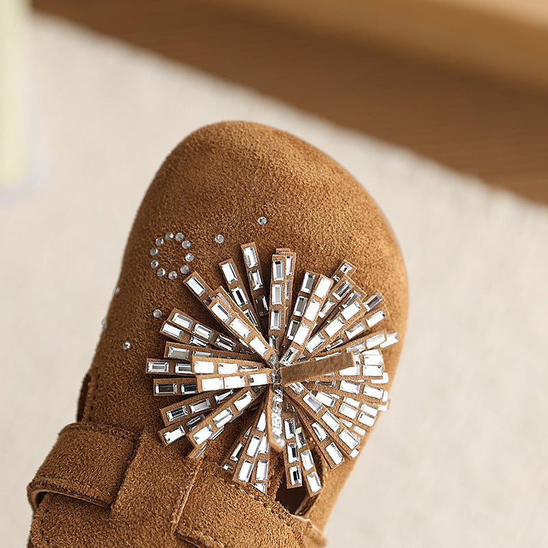 Korean style  fireworks birkenstock shoes girls' new outdoor flat retro slip-on casual shoes children's single shoes
