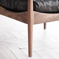 Nordic single sofa chair designer hunting chair medieval style living room casual guest chair hotel guest room solid wood chair