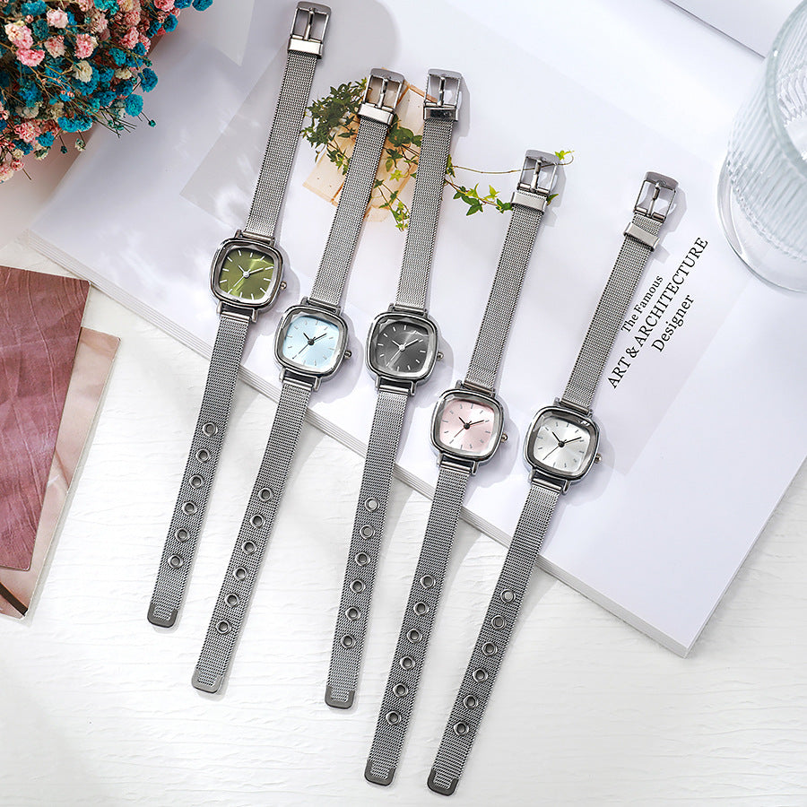 French niche watch female student k-stylecasualins style forest girl college style retro hong kong style ins same style