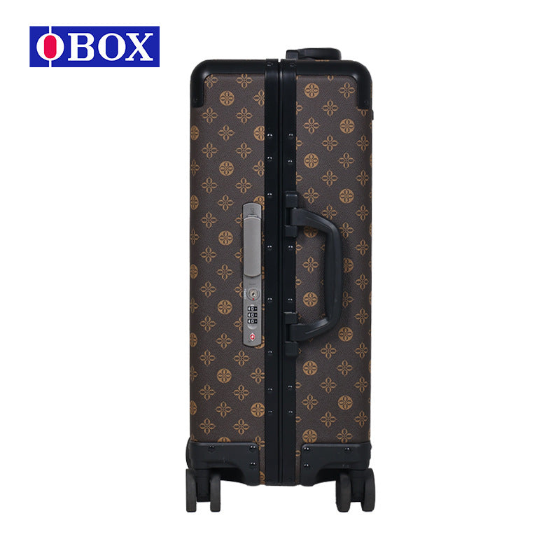 Cross-border moving abroad Air check box Large capacity folding suitcase Universal wheel Classic presbyopia suitcase
