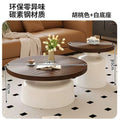 Round coffee table living room  new home light luxury high-end carbon steel small coffee table modern minimalist small apartment