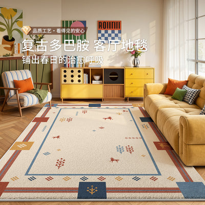 Carpet living room dopamine american retro medieval style no-wash and wipeable sofa floor mat waterproof anti-fouling bedroom carpet