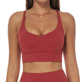 brushed tight back yoga bra cross thin strap sports vest running fitness quick-drying intimates7025
