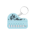 Mini pocket piano keychain - kids' electronic keyboard cartoon keychain pendant - playable, light-up creative toy