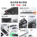 Mk781 wireless bluetooth keyboard - rechargeable, slim scissor-style keyboard for laptops, desktops, tablets, and phones