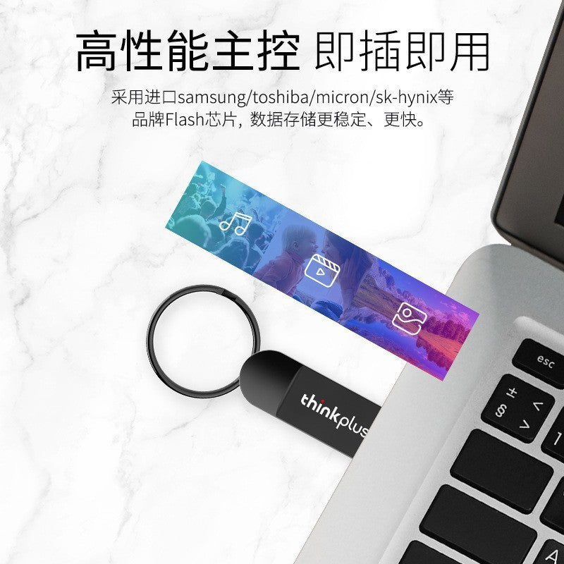 Lenovo MU222 high-speed U disk 64G large-capacity gift USB stick lettering logo computer car metal flash drive