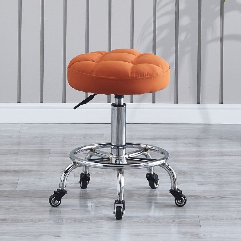 Barber chair makeup manicure live broadcast special adjustable round stool for home bedroom dressing stool movable backrest large work stool