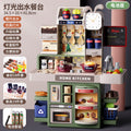 Kids play house kitchen toy scene suitartificial spray kitchenware cooking cooking stir-fry tableware table wholesale