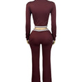 Export fashionfashion women's lapel half zipper drawstring loose pants retro street trendy two-piece setsuit women