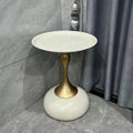 New arrivalclassy sofa side tableaccessible luxuryclassy iron small round table bedroom bedside table for homemovable coffee table